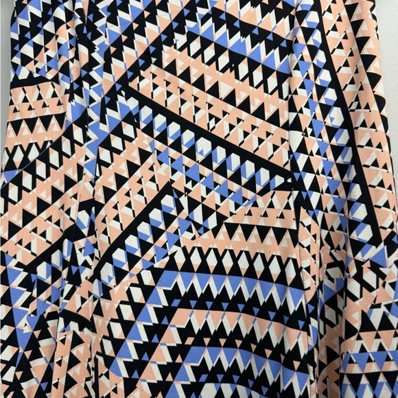 Susana Monaco multicolor triangle Pattern off shoulder mini dress size Small - Picture 3 of 8